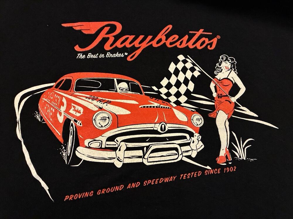 Vintage Racing Graphic T-shirt, Anvil Label Blue Line Size XL HOM5889